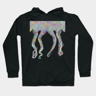 Weird rainbow octopus - yellow Hoodie